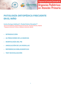 patología ortopédica frecuente en el niño