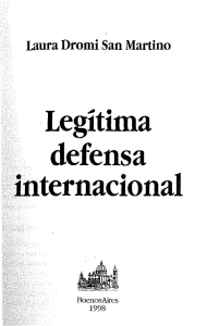 Legitima defensa internacional - Corte Interamericana de Derechos