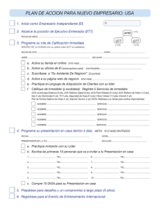 plan de accion para nuevo empresario: usa