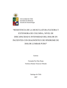 resistencia de la musculatura flexora y extensora de columna