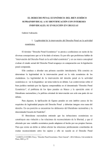 el derecho penal económico y su evolución en uruguay