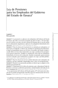 Ley de Pensiones para los Empleados del Gobierno del Estado de