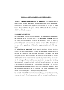 JORNADA NOTARIAL IBEROAMERICANA 2012 TEMA II