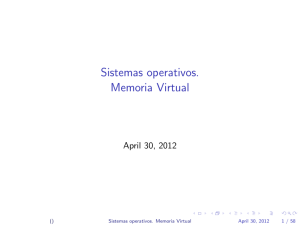 Sistemas operativos. Memoria Virtual
