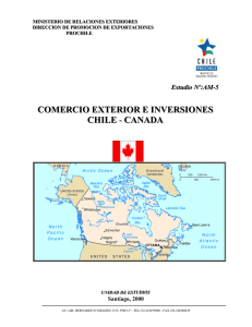 COMERCIO EXTERIOR E INVERSIONES CHILE - CANADA