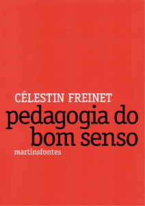 Pedagogia do bom senso / Célestin Freinet