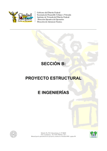 sección b: proyecto estructural e ingenierías