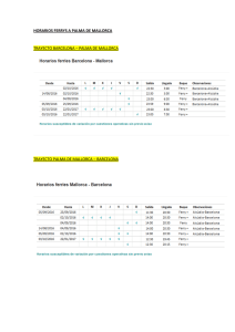 horarios ferrys a palma de mallorca trayecto barcelona