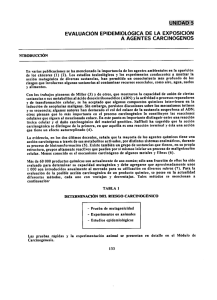 evaluación epidemiológica de la exposición a agentes carcinógenos