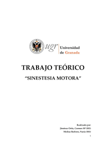 sinestesia motora - Universidad de Granada