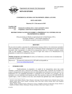 Restricciones nacionales sobre la propiedad y el control de