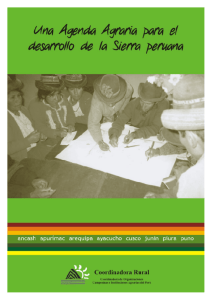 Una Agenda Agraria para el Desarrollo de la Sierra peruana