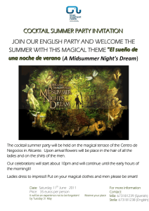COCKTAIL SUMMER PARTY INVITATION JOIN OUR ENGLISH