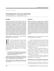 Fisiopatología del carcinoma epidermoide Artículo
