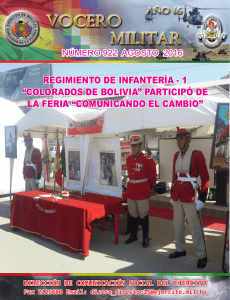 regimiento de infantería - 1 “colorados de bolivia