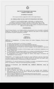 Acuerdo 01 de 2016 - Reglamento Interno del Consejo Directivo