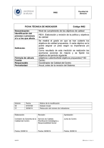 FICHA TÉCNICA DE INDICADOR Código IN02 Denominación Nivel