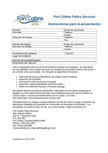 Complaint Intake form_Spanish