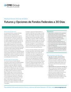 Futuros y Opciones de Fondos Federales a 30 Días