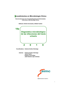 Diagnóstico microbiológico de las infecciones urinarias