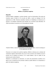 Capítulo 13 Wöhler y la química orgánica Biografía Friedrich Wöhler