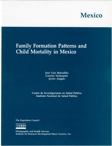 Family Formation Patterns and Child Mortality in Mexico