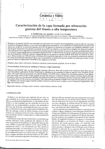 Caracterización de la capa formada por nitruración gaseosa del