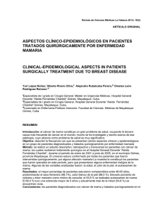 aspectos clínico-epidemiológicos en pacientes tratados