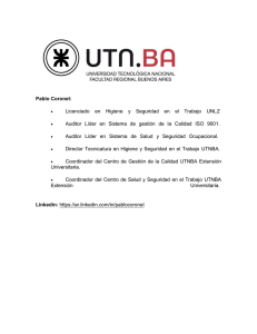 Pablo Coronel - UTNBA - Extensión Universitaria