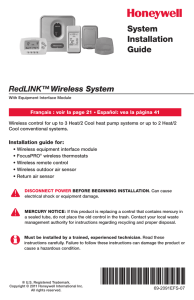 69-2091EFS-07 - RedLINK™ Wireless System