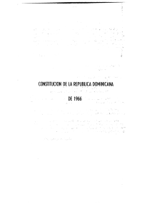 Constitución Política de la República Dominicana de 1966