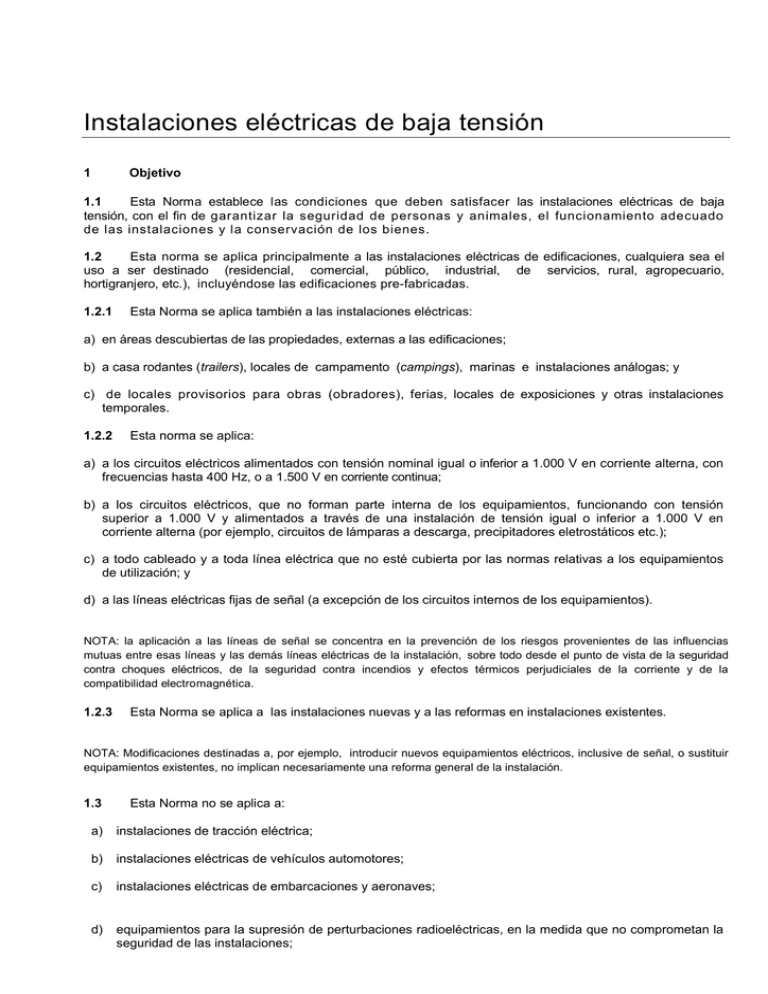 Instalaciones Eléctricas De Baja Tensión