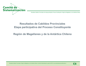 Resultados de Cabildos Provinciales Etapa participativa del