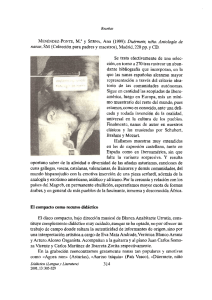 Reseñas MENÉNDEZ-PONTE, M.~ y SERNA, Ana (1999