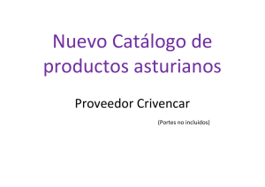 Nuevo Catálogo de productos asturianos