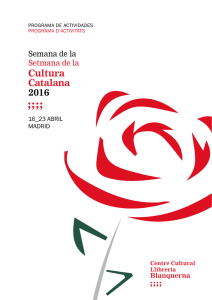Cultura Catalana 2016 - Sala de premsa