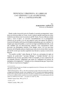 DENUNCIA Y PROTESTA. EL LIBRO DE DE J. L. CASTILLO PUCHE