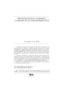 "Organizational Learning: A Theory of Action Perspective. Argyris,Ch
