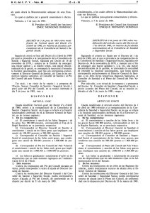 DECRET de 5 de juny de 1981 sobre modificació de l`artículo quart