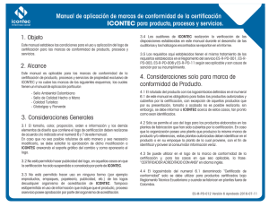 Manual de aplicación de marcas de conformidad ICONTEC para