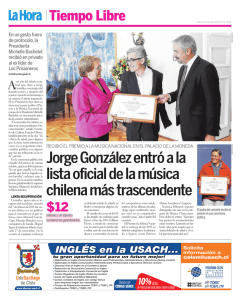 Jorge González entró a la lista oficial de la música