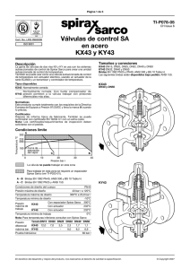 KX43 and KY43 Steel Self-acting Control Valves