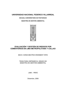 UNIVERSIDAD NACIONAL FEDERICO VILLARREAL EVALUACI&Oacute;N