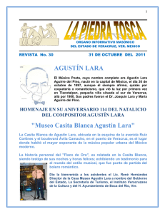 AGUSTÍN LARA "Museo Casita Blanca Agustín Lara"