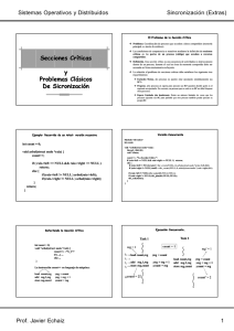 Secciones Críticas y Problemas Clásicos De Sicronización