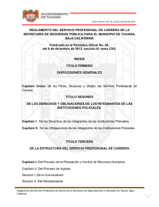 reglamento del servicio profesional de carrera de la