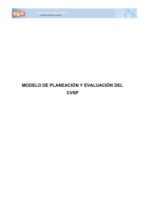 Modelo de planeación y evaluación