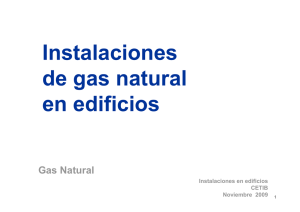Instalaciones de gas natural en edificios
