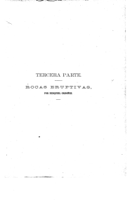 Tercera parte. Rocas Eruptivas.