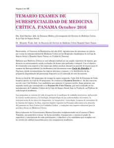 Temario Medicina Critica